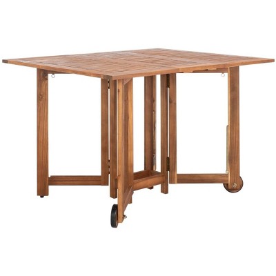 Natural Acacia Wood Foldable 5-Piece Outdoor Dining Set