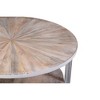 Carolina Living Chelsea Round Coffee Table - Natural - 4 of 4