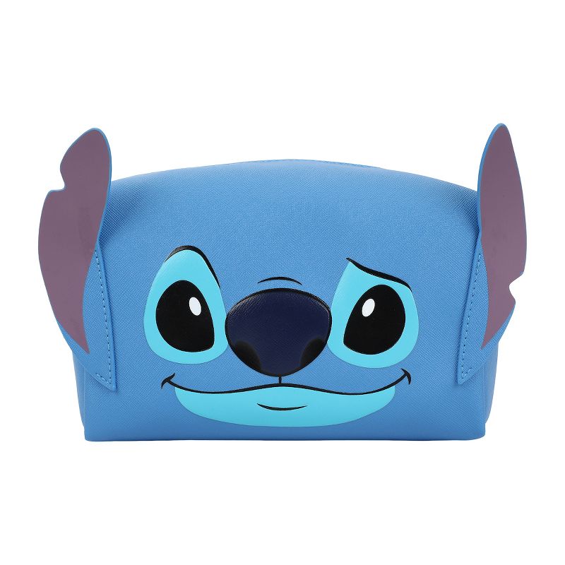 Lilo & Stitch Stitch Face Cosmetic Bag With 3D Ears, 1 of 6
