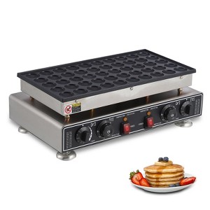 50 PCS Mini Pancake Maker, Waffle Food Preparation, Electric Waffle Maker Machiner £¬201 Stainless Steel, for Home, Hotel, Restaurant, Bar - 1 of 4