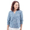 Old Ranch Brands Women's Daisy Floral Blouse - 4 of 4