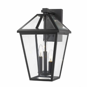 Talbot Outdoor Wall Sconce - 3 Bulb, Dimmable, Wet Rated, Classic Village Design - 1 of 4