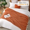 Snuggle Sac Reversible Knit Throw Blanket Soft Ribbed Textured Blanket for All Seasons - 4 of 4