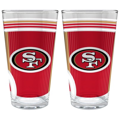 NFL Glass Salt & Pepper Shakers - San Francisco 49ers