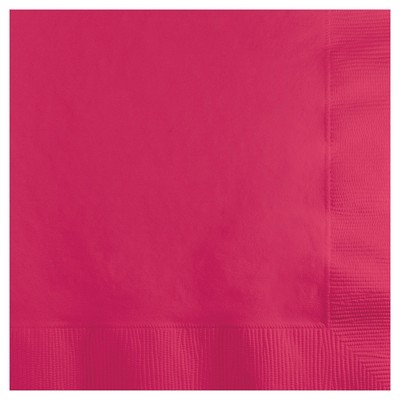 50ct Hot Magenta Pink Cocktail Beverage Napkins