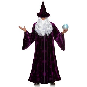 Midnight Mystic Wizard Purple Adult Costume - 1 of 4
