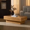 43.31 inFaux Burl Wood Pattern Decal Coffee Table,Rectangle Mid-Century Modern Table for Living Room,Coffee Table for Office,Apartment - 4 of 4