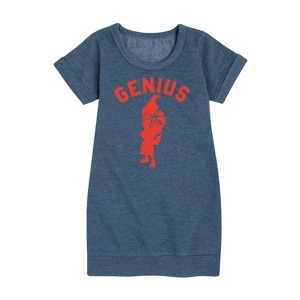 - Jimmy Neutron - Genius Graphic Short Sleeve Fleece Dress - 1 of 4