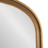 Kate & Laurel All Things Decor 34"X28" Hatherleigh Basket Arch Wall Mirror Gold - 3 of 4