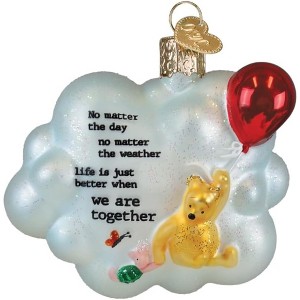 Old World Christmas Blown Glass Ornament for Christmas Tree, Winnie & Piglet Together - 1 of 4