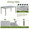 MAYEERTY 7-piece Dining Set - Rectangular Wood Table & 6 Upholstered Chairs for Family Gatherings - 3 of 4