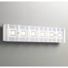 Possini Euro Design Reese Modern Wall Light Chrome Hardwire 28 1/4" 6-Light LED Fixture Rectangular Glass for Bedroom Bathroom Vanity Living Room Home - 2 of 4