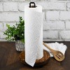 Enlea Modern Farmhouse Paper Towel Holders for Kitchen, Vintage Wire and Wood Countertop Paper Towel Holder - 2 of 4