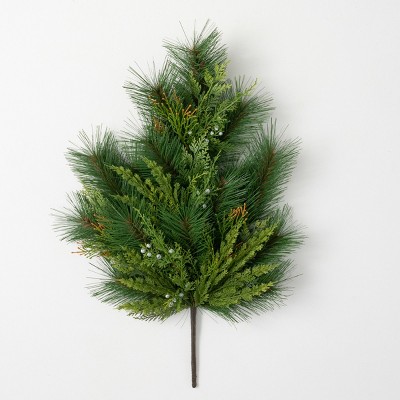 Artificial Mixed Pine & Juniper Stem Green 26