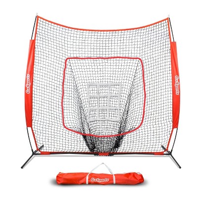 softball pitching net with pockets