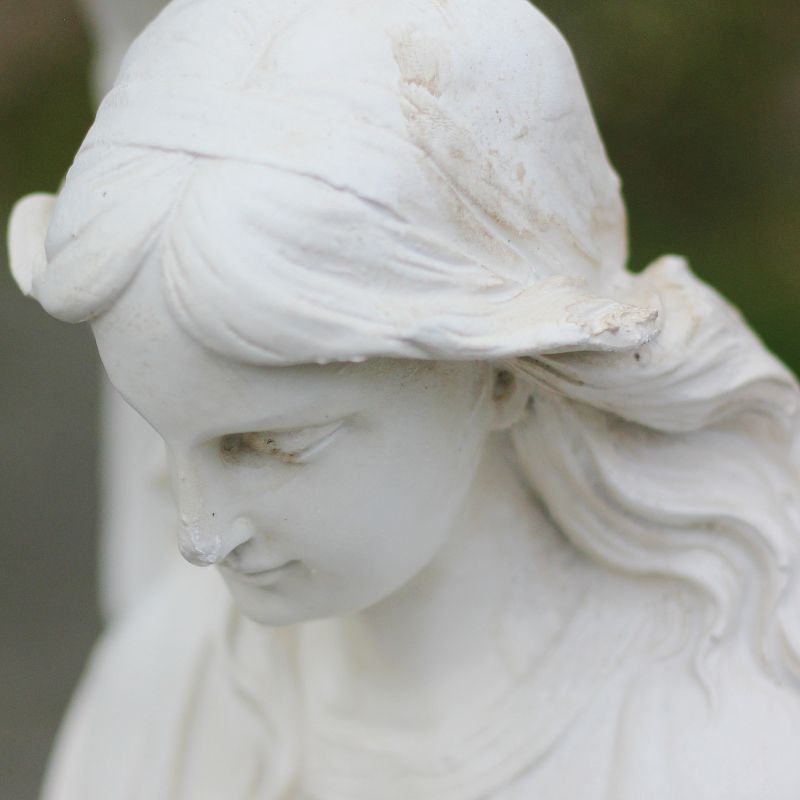 Northlight 20.25" Kneeling Angel Religious Outdoor Patio Garden Statue - Ivory, 5 of 7