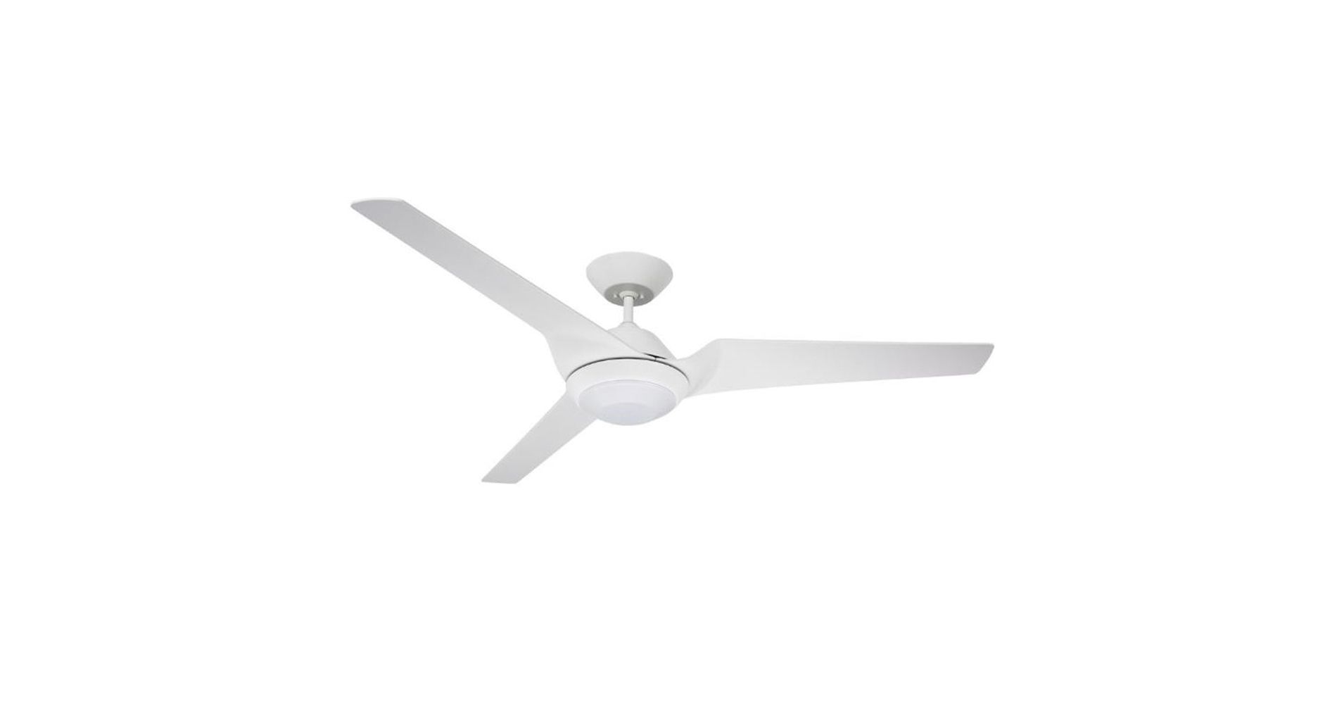 Luminance Eco Kathy Ireland Home Sweep  60" Ceiling Fan with Light Kit Satin White