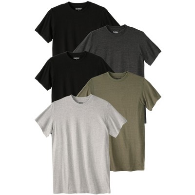 KingSize Men's Big & Tall 3-Pack Cotton Crewneck Undershirt