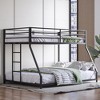 Twin Over Full Metal Bunk Bed with Removable Stairs - 2 of 4