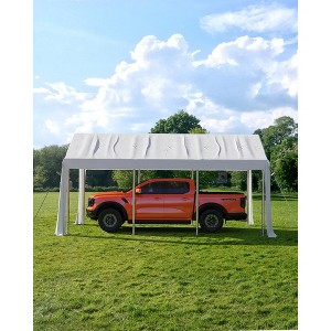 Galvanized Steel PE 8-Leg Canopy Sunshade 13x20, Water-Resistant, Durable, UV Protection, Heavy-Duty Metal Frame - 1 of 4