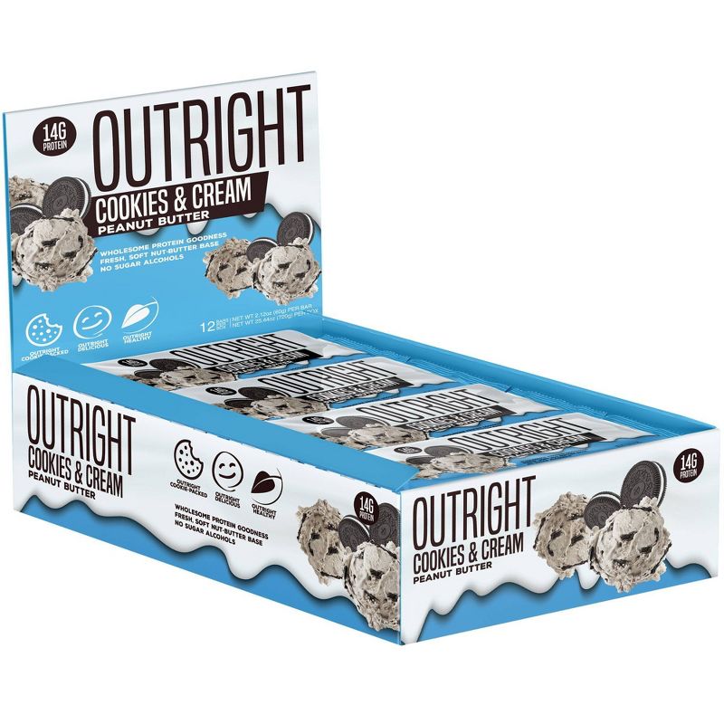 Outright Cookies and Cream Peanut Butter - 12pk, 1 of 4