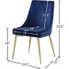 Meridian Furniture,Karina Velvet Dining Chair, Set of 2 - 4 of 4