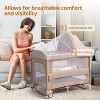 JOYMOR 9 in 1 Bedside Bassinet with Changing Table, Pack and Play with Bassinet, Convert to Rocking Baby Bed with Electric Music Center - 4 of 4