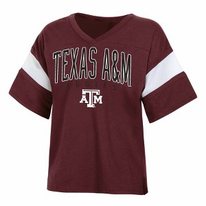 NCAA Texas A&M Aggies Women's Jersey T-Shirt - 1 of 3