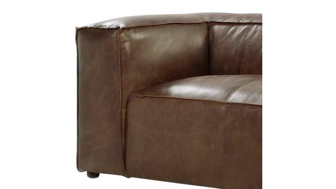 Brancaster 98&#34; Sofas Retro Brown Top Grain Leather - Acme Furniture, 2 of 7, play video