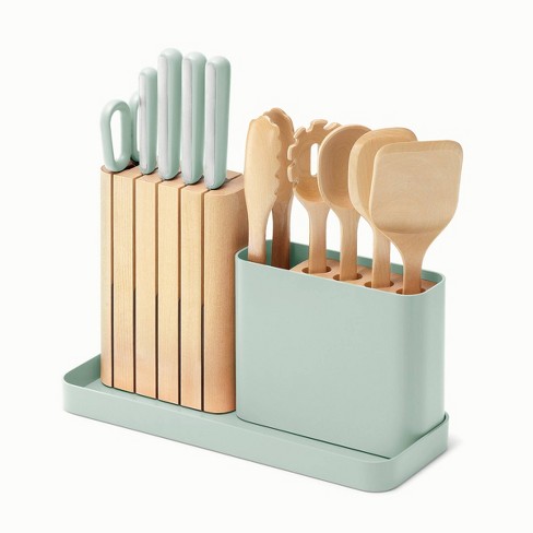 Tovla Jr. Knives for Kids 3-Piece Nylon Kitchen Knife Set (Green)