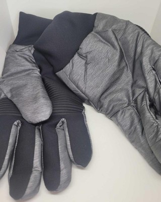 Men's Puffer Gloves - All in Motion™ Heather Gray L/XL