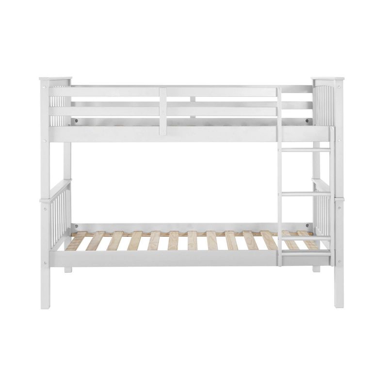 Twin Over Twin Solid Wood Mission Design Bunk Bed - Saracina Home, 4 of 10