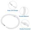 Unique Bargains Iron Round Snap Durable Smooth Glide Shower Curtain Rings 36 Pcs - 3 of 4