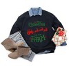 Simply Sage Market Women's Graphic Sweatshirt Christmas On The Farm Tractor - 3 of 4