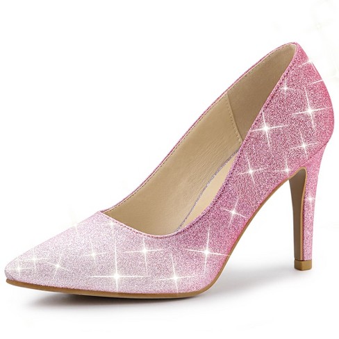 Sparkly Pink High Heels