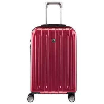 DELSEY Paris Titanium Expandable Hardside Carry On Spinner Suitcase - Red
