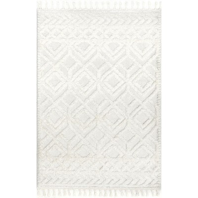 Nuloom Akia Lattice High/Low Tassel Indoor Area Rug