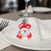 Unique Bargains Napkin Rings Fabric Red 1 Pc - 3 of 3