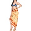 LA LEELA Women's Vacation Swimsuit Holiday Bathing Suit Swimwear Sarong Wrap Cover up Wraps One Size Carrot Q590 - 2 of 4