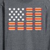 Men's - Instant Message - Hot Dog American Flag Long Sleeve Graphic T-Shirt - 2 of 4