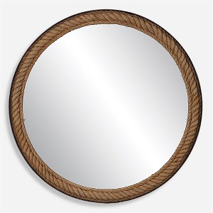 Uttermost Bolton Round Rope Mirror - 1 of 4