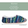 Elanze Designs Blue Yarn Craft Blend Womens Plush Lined Cozy Non Slip Indoor Soft Slippers - Medium - 4 of 4