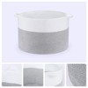 REGALWOVEN Woven Shelf Closet Storage Basket for Blankets Clothes Shoes with Handles - 3 of 4