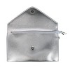 CTM Women's Glossy Metallic Envelope Wristlet Clutch Handbag - 4 of 4