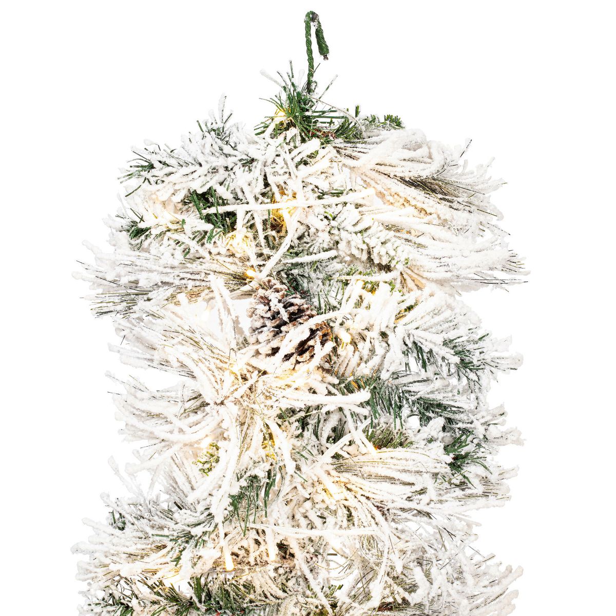 Vickerman Flocked Atka Artificial Christmas Garland - thumbnail 6