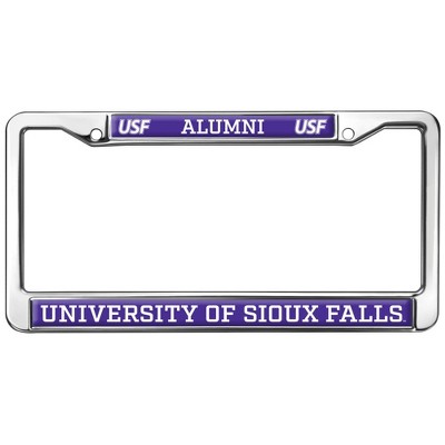 University of Sioux Falls Alumni Full Size Standard License Plate Metal Frame