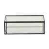 Cheung's Lume Glass & Metal Frame Storage Box - Black - 4 of 4