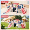 Whisen 12 in 1 Indoor/Outdoor Playset, Swing & Slide Combo, Gift for Kids 1-3 - 2 of 4
