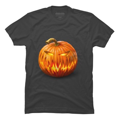 Men's Design By Humans Jack O'Lantern By Ldarro T-Shirt