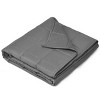 Costway 7/12/15/17/20/22/25 lbs Weighted Blankets Full /Queen/King Size 100% Cotton w/ Glass Beads Dark Grey - 4 of 4